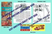 Corgi 1127 Fire Engine Bedford Snorkel Instruction Leaflet & Poster Sign 1964