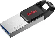 Netac UM3 128GB Flash Drive USB 3.2 Interface Read Speeds up to 120MB/s Metal Enclosure for Computers in-Vehicle Devices Game Consoles and Other Devices