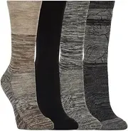 [KIRKLAND] Signature Ladies' Extra-Fine Merino Wool Crew Socks, Multi-Color, 4 Pairs, Multicolor