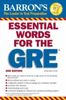 Barron's Essential Words for the GRE; Barron- Philip Geer, 0764144782, paperback