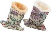 [Beavorty] 2Pcs Plush Eyeglass Holder Stand Durable Fabric Sunglasses Display Holder with Plush Lining for Scratch Stylish Desktop Organizer for Home Office Use