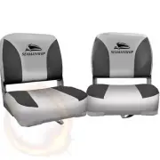 Seamanship Boat Seats, Set of 2 Folding Seat Swivel Chair Floor Chairs Marine Se