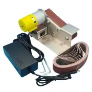 Durable Belt Sander Machine W/10PCS Belts Electric Polishing Grinding Sanding