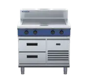 Blue Seal Evolution Series E57-RB - 900mm Electric Solid Top - Refrigerated Base
