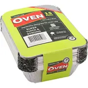 15pc Lemon & Lime 22cm Heavy Duty Oven/BBQ Food Disposable Foil Container w/ Lid