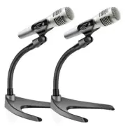 Pyle Bendable Non-slip Rubber Adjustable Gooseneck Iron Desktop Microphone Stand