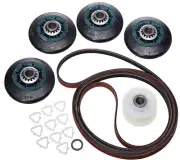 Whirlpool CEM2763BQ0 Genuine OEM Dryer Belt Rollers Pulley Kit