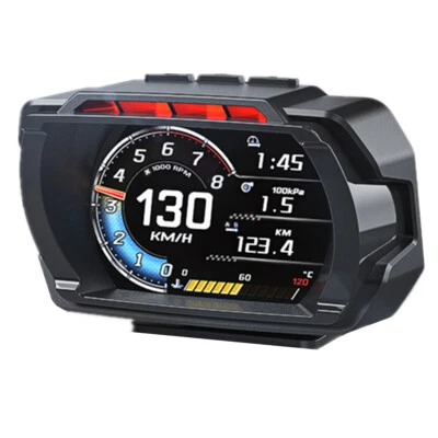 OBD2 Car HUD Head Up Display Digital Speedometer Water&Oil Temp Turbo RPM Gauge (for: Audi)