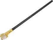 Walking Stick Wands Halloween Cosplay Wand Cane Prop Halloween Cosplay Cane Prop Scepter for Plastic Golden