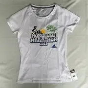 2013 Honolulu Marathon Shirt Women’s S White Adidas Performance Japan Run 2398