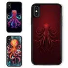 dark red octopus Anti scratch Cover For iPhone XS 11 12 13 14 15 16 Pro Max