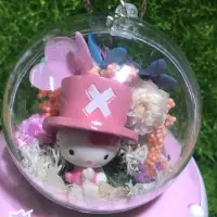 在飛比找蝦皮購物優惠-Hello Kitty 喬巴帽 泡泡球 永生花 鑰匙圈 吊飾