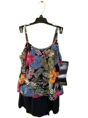 MIRACLESUIT FLORAL MULTI ONE-PIECE SWIMSUIT, SIZE 10