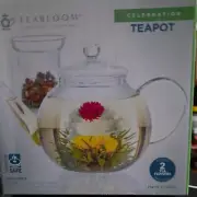 Teabloom Celebration Glass Teapot with Loose Tea Glass Infuser