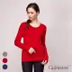 【矜蘭妃】100%CASHMERE麻花織紋羊絨衫(紅)