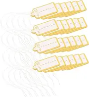 Anneome 500pcs Jewelry Price Tags with Strings Lightweight Blank Paper Labels for Jewelry Display Easy to Use Durable Present Tags for Clothing and Crafting