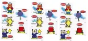 Richard Scarry BUSYTOWN Shapes Animals 15 Large Stickers