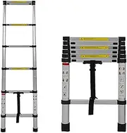 Durable Ladder Telescoping Extension Ladder,Telescoping Ladder Telescopic Ladder Portable Aluminium Extension Ladders Multi Purpose Folding Extendable Loft Ladder,Capacity 150Kg/330Lb,Easy to Store(