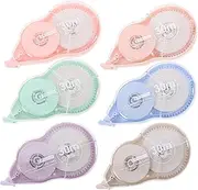 DIKACA 6pcs Small Correction Tape Instant Writing Correction for Students Home and Office Use Soft Adhesive for Easy Application Surfaces