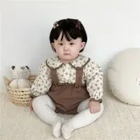 在飛比找ETMall東森購物網優惠-春秋0-3歲娃娃衫包屁褲嬰童套裝