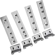 4pcs Built-in Refrigerator Built-in Hidden Double Door Slide Mounting Connection Rail Slide Set