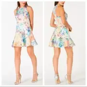 NWT Aidan Mattox Jacquard Mini dress sheath summer size 0