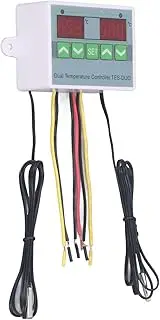 Digital Dual Temperature Controller with High Accuracy Data Storage for Reptile Refrigerator Freezer (DC24V)