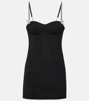 [Area] Area Butterfly embellished wool minidress AU 20 black