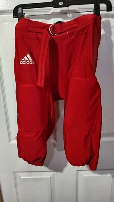Adidas Climalite Integrated Football Pants With Pads Power Red Adult Size Medium
