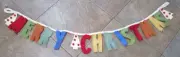 West Elm felt Merry Christmas garland New wo box