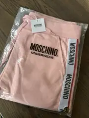 NWT Moschino Underwear Men’s Tape Logo Track Pants Pink Size M / IT L – Designer
