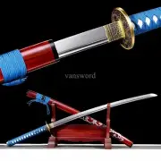 Handmade Japanese Katana 9260 Spring Steel Sword SHINOGI ZUKURI Full Tang Sharp.
