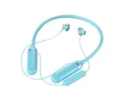 Bluetooth-compatible Earphone Neckband Noise Reduction Sports Stereo Wireless Headset with Microphone for Running-Blue