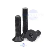 M5 COUNTERSUNK SCREWS ALLEN SOCKET BOLTS SELF COLOUR BLACK HIGH TENSILE 10.9