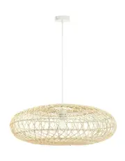 [Lexi Lighting] Laurel Rattan Small Pendant Light in Natural