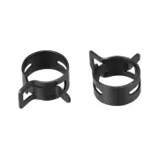 Steel Band Clamp 14mm Hose Tube Spring Clips Clamp Black Manganese Steel 20Pcs