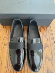 New Allen Edmonds Size 9 James Dress Loafer Black Patent Leather Slip On