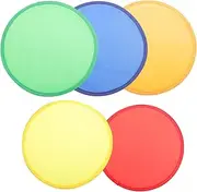 5pcs Foldable Handheld Fans, Portable Round Folding Fans Assorted Colors for Summer Cooling, Wedding, Party, Home Decoration
