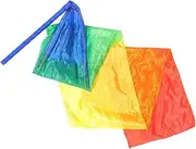 KOMBIUDA Colorful Dance Ribbon Streamer with for Dancing and Performance Flexible Sturdy Ribbons for Training Circus Skills and Fun Activities