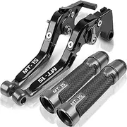 Motorcycle Brake Clutch Levers Hand Grips Handlebar Grip Ends for Y&amaha MT15 MSLAZZ150 MT 15 2005 2006 2007 2008 2009 2010 2011 2012 2013 2014 2015 2016 2017 2018 2019