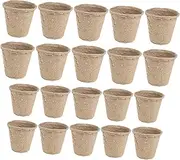 BEBEMOKO 40Pcs Paper Planting Pots Nursery Cups for Seedling Cultivation Gardening Containers for Vegetable and Flower