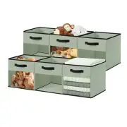 Storage Bins, Cube Storage Bin with Window, Fabric Storage Cubes for Shelves ...