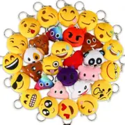 Emoticon Keychains, Mini Emoticon Plush Party Favors Valentine' S Day Gifts Bir