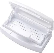 SULLMAR Nail Tool Sterilizers Nail Soaking Tray Box Cleaner Pot for Eyelash Scissors Tweezers Nail Art Tools Manicure Lash Soaking Tray Clean Box