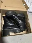 Dr Martens Leona Leather Combat Boots Size 9 Only worn Once! In Original Box