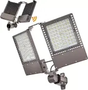 300W LED Parking Lot Lights Outdoor Dusk to Dawn, Ultra-Bright 45,000Lm 5000K AC