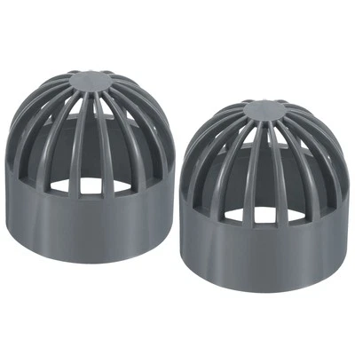 2 Pack 50mm ID Atrium Drain Grate Cover UPVC Sewer Drain Pipe Fitting