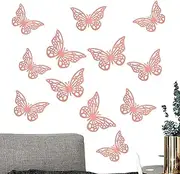 Wall Butterfly Decor | 3D Butterfly Wall Decals Removable Stickers | Exquisite Girls Home Art Mural Decoration for Front Door, Window Display