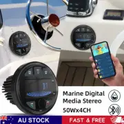 Marine Stereo Receiver Bluetooth Waterproof Radio FM AM Boat Audio Speakers USB