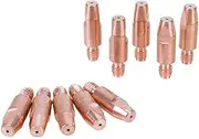 Bossweld Binzel Style Contact Tip, 0.9mm x M6 x 8mm dia x 28mm Long (10 Pieces)